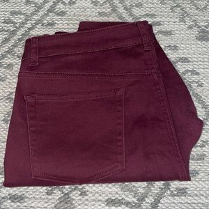 A new day size 12 maroon high waisted skinny pants